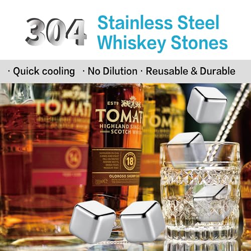 Piedras de Whisky de Acero Inoxidable, Pack de 16 miniatura 2
