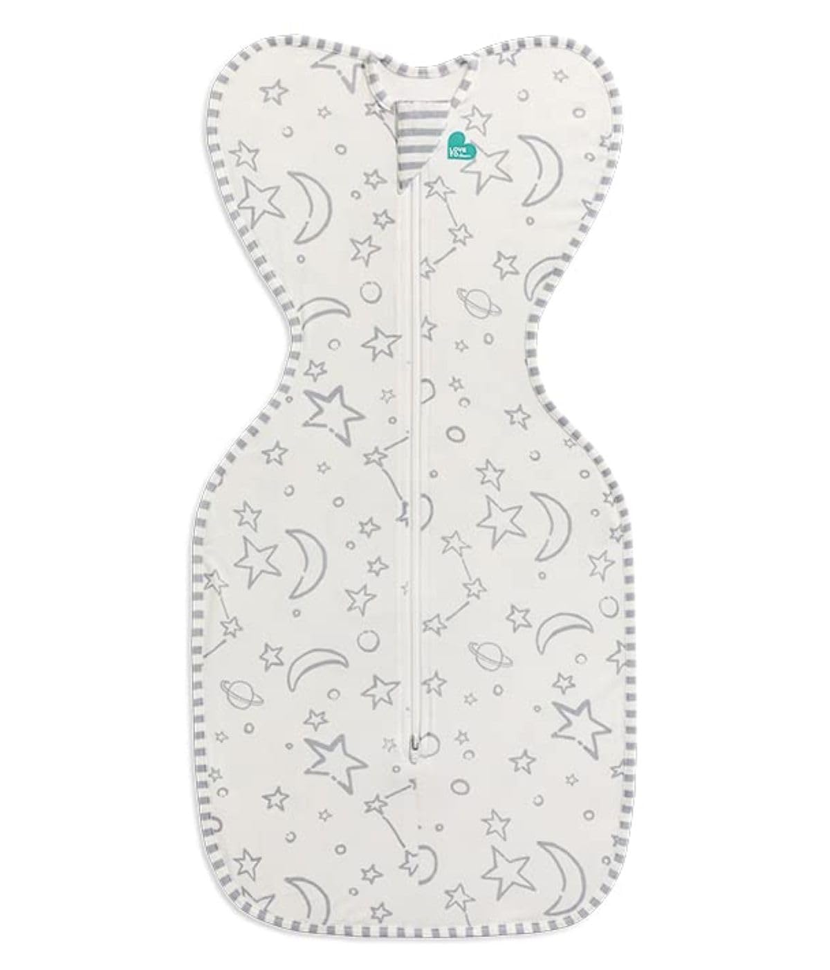 Love To Dream Swaddle Up Bamboo, Newborn 2.2-3.8 kg, Cream, Snug Fit Supports Good Sleep, 1.0 Tog Suitable for Moderate Temperature (20-24°C), Machine Washable & Double Zip for Easy Nappy Change