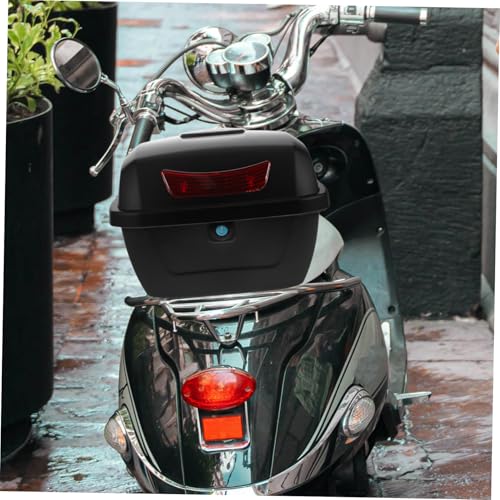 Coffre de rangement arrière moto robuste contre le vol de casque - 4