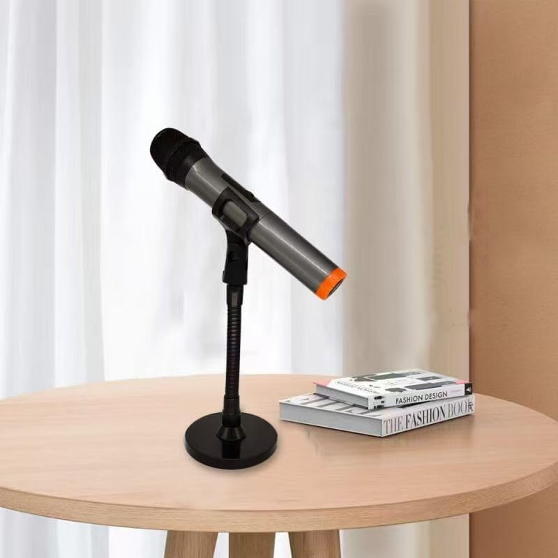 Miniatura 5 de Soporte de micrófono para montaje de pared de podio con brazo flexible de cuello de cisne de 6 pulgadas, base de contrapeso de 6 pulgadas, soportes