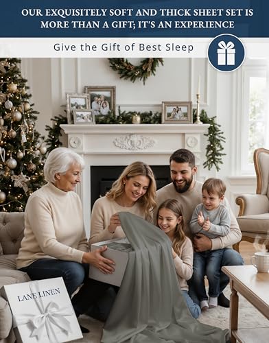 100% Egyptian Cotton King Sheet Set – Naturally Cooling & Breathable Sateen 4 Piece King Sheets, Authentic Long-Staple Cotton for Lasting Softness, Snug Fit 15" Deep Pocket Fitted - Charcoal - Image 3