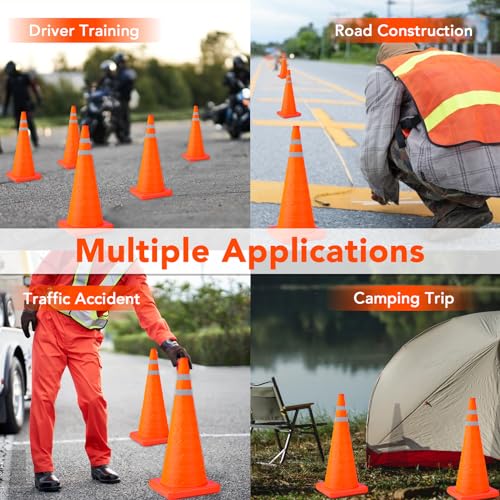 4 Pack Safety Cones