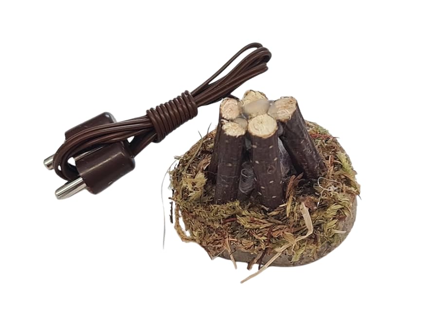 Krippenbeleuchtung Lagerfeuer 4 BELI-BECO 9482 Lagerfeuer - Feuerstelle für Krippe mit...