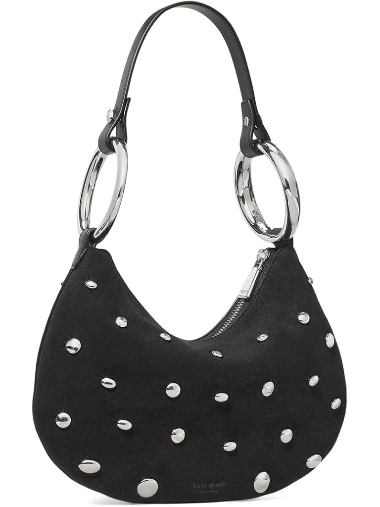 Black Kate Spade New York The Bangle Studded Suede Bag