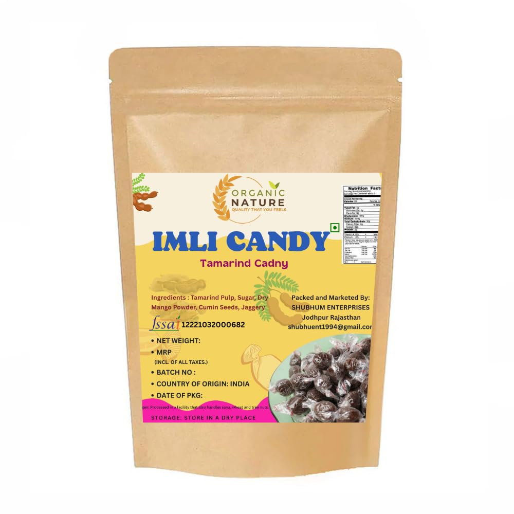 ORGANIC NATURE Imli Candy Khatti Methi Imli Chulbuli Imli Tamarind Twist Candy Tamarind Candy (PACK OF 900 GRAM)
