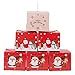 Gospire 24 Pieces Christmas Boxes Candy Boxes Party Favor Christmas Eve Box Xmas Party Bags 3 Cute Styles