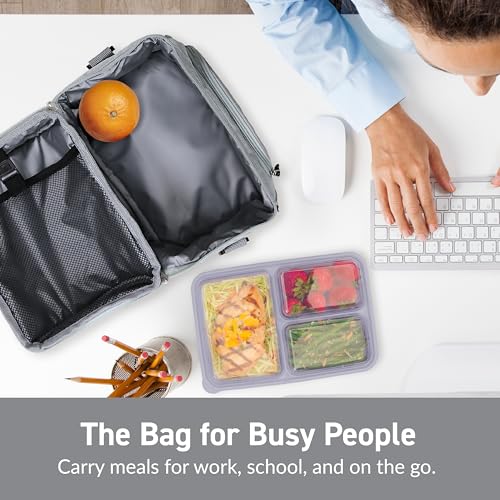 Image of Bentgo Deluxe Insulated Lunch Bag with Adjustable Strap & Outer Pocket