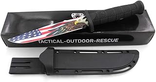 Snake Eye Tactical 12.5" Heavy Duty Full Tang Military - Marine - Army Fixed Blade Combat Hunting Knife w. Molded Sheath (EG) - Snake Eye Tactical