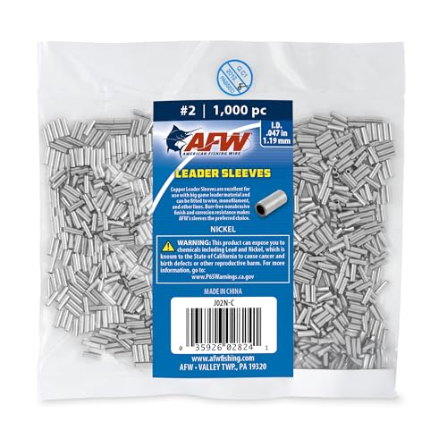 Image of American Fishing Wire Single Barrel Crimp Sleeves