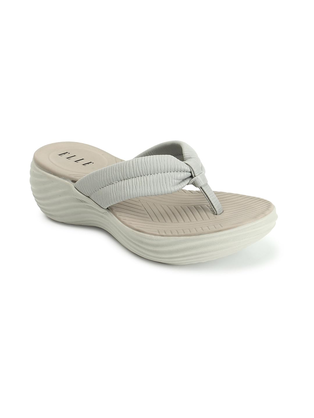 Elle Womens Comfortable and Stylish Sandal for Party Office UseI Daily Use,EL-ST-Wn-46 Grey Wedge 3 Kids UK (B0CRDWG9LB) Amazon Price History, Amazon Price Tracker