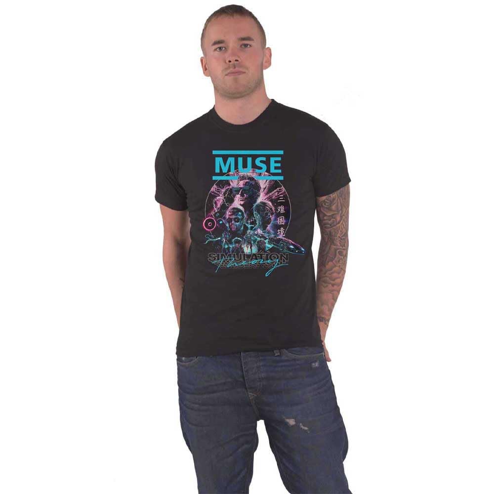 Muse T Shirt Simulation Theory Band Logo Official Mens Black XL