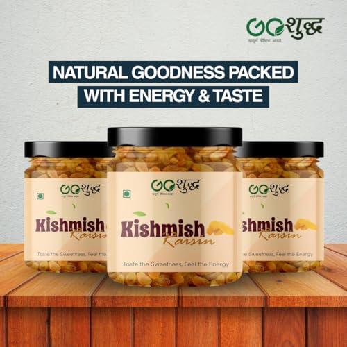 Image of Goshudh Cashew 250g + Raisin 250g Combo Pack | Heart-Healthy Fats & Natural Antioxidants, Premium Dry Fruits (500gm Combo Pack)