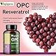 OPC Traubenkernextrakt und RESVERATROL - 95% OPC, Natürliches Hochdosiertes Antioxidans, Ohne Magnesiumstearat, Dioxidfrei, Non GMO, Vegan, 240 Kapseln