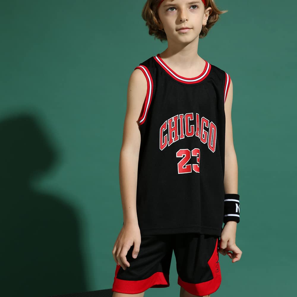 DaceStar Completo Basket Bambino, Maglia Basket Bambino, Completino Basket Bambini, Completo Basket Ragazzo, Canotta Basket + Pantaloncini Basket 4-14 Anni