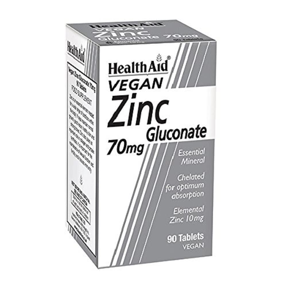 HealthAid Zinc Gluconate 70mg - 90 Tablets