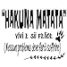 Vinilo pared decorativo, pegatina pared frase en Italiano"HAKUNA MATATA, VIVI E" adesivi murali frasi in italiano citazione, decorazione da Muro,Wall Stickers DC-051-IT