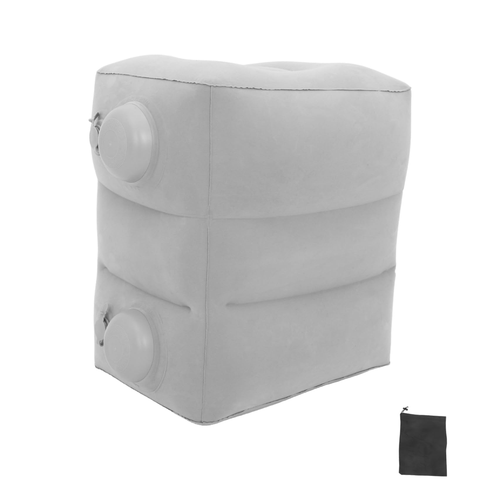 Healifty Reposapiés De Avión Reposapiés Inflable Light Grey
