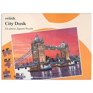 Relish 63-delige London City Dusk Dementie Jigsaw Puzzle – Puzzels Activiteiten voor ouderen met de ziekte van Alzheimer/Dementie