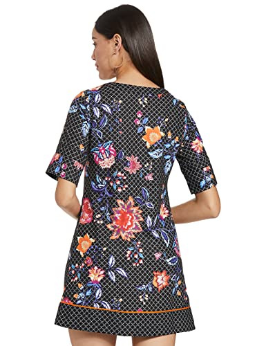 Image of RIVER Designer Printed Dress with Print Blocking