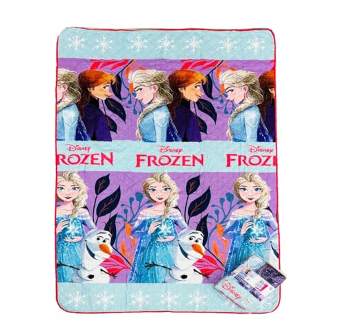 Copriletto Trapuntato Trapuntino FROZEN Elsa Anna Olaf Letto Singolo 1 Piazza