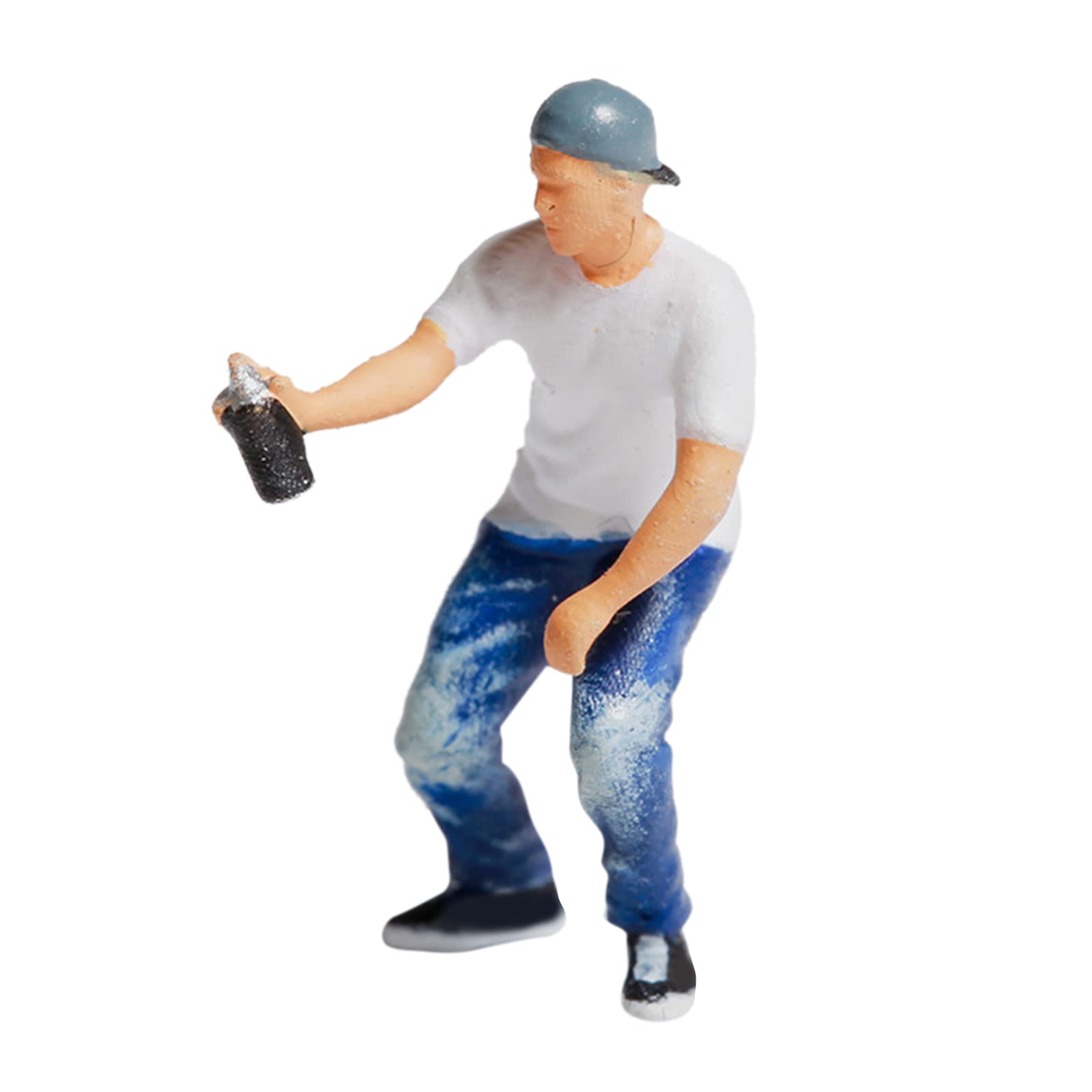 1/87 Diorama Graffiti Figure Characters Resin People Train Layout boy White| HO Scale |Toys & Hobbies | HO Scale |Toys & Hobbies-image-17