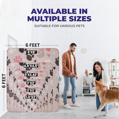 Image of PUPIBOO Washable Pee Pads for Dogs and Cats - Super Absorbent Reusable Puppy Training Pads - 100% Waterproof, Leak-Proof & Non-Slip Whelping Pads for Pet Housebreaking