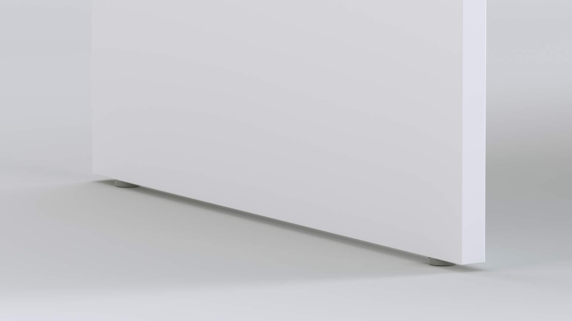 TIME Scrivania per ufficio o casa Bianca | Larghezza 180 cm | Profondità 65 | Altezza 74 cm