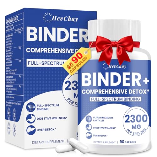 HevChay 2300 MG Detox Binder Supplement – All-in-1 Detox...