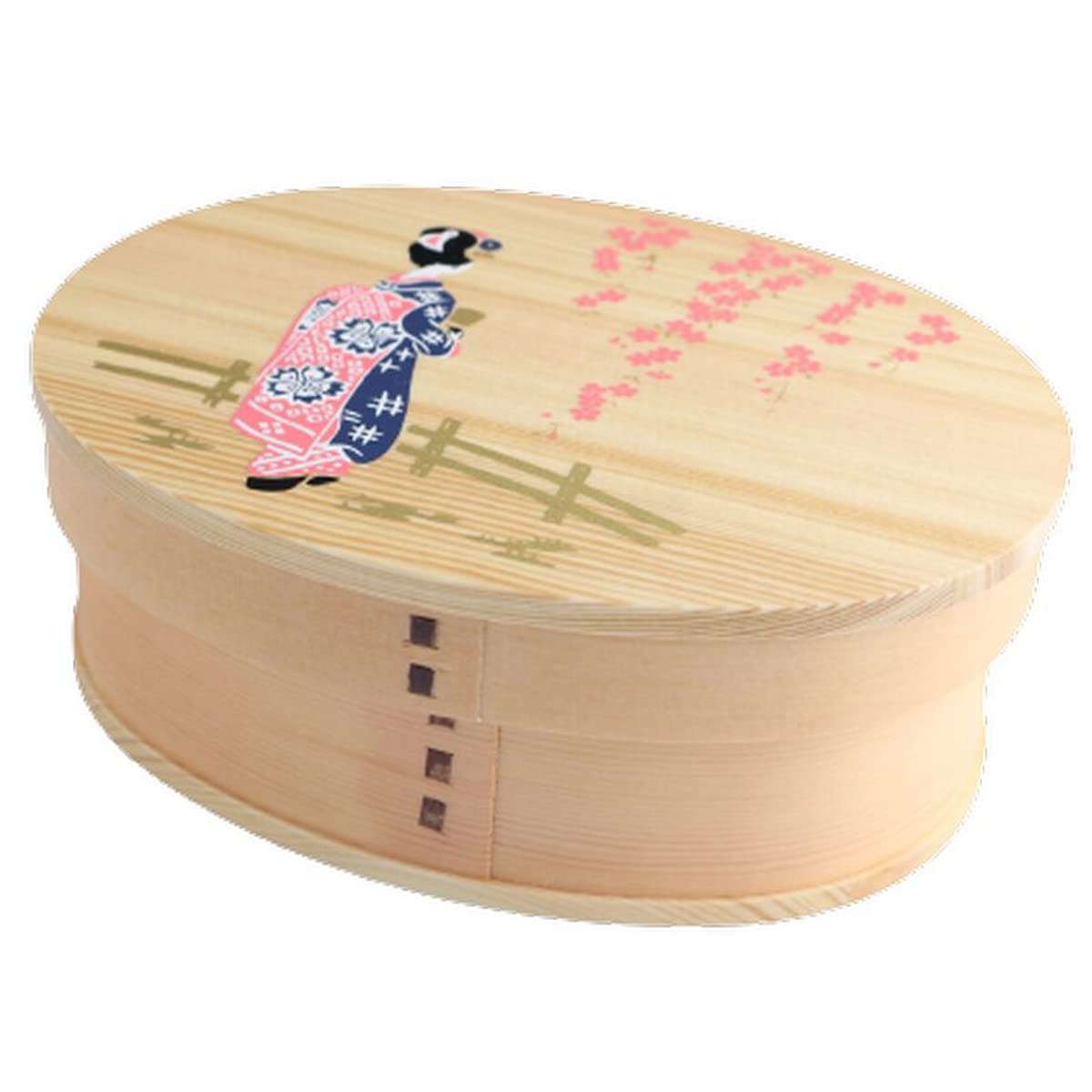 Amazon｜j-kitchens 曲げわっぱ 弁当箱 17.5cm × 13cm × 6cm