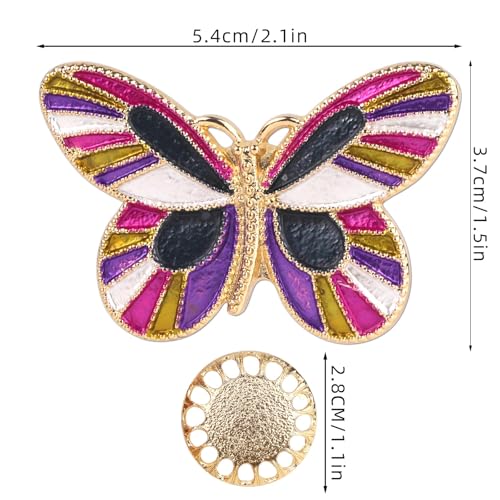 Image of Gosknor Needle Minder Magnet, Butterfly Magnetic Needle Holder Magnetic Cross Stitch Accessories for Cross Stitch Embroidery Sewing Needlework Accessories