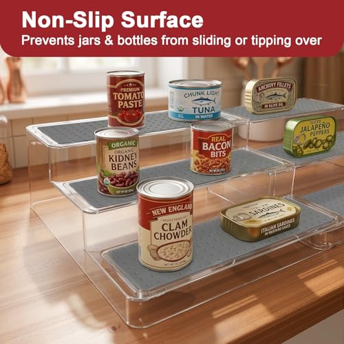 Sxueg Expandable Can Rack Organizer 2 Pack, 3-Tier Adjustable Length by Sxueg - Image 6
