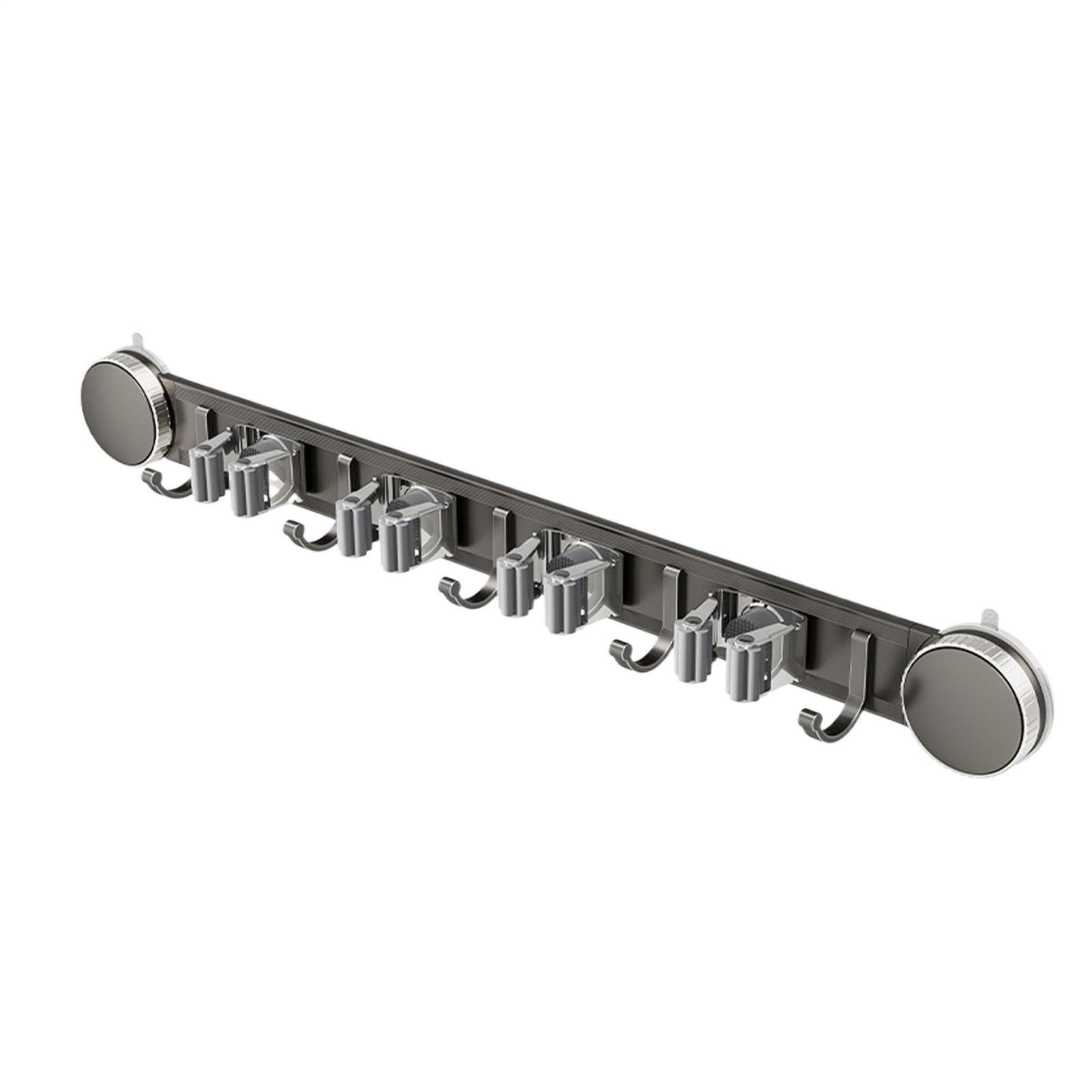 Supporto per da parete, supporti multiuso con antiruggine e alto | Organizer da parete per scope, per camera da letto, ufficio, appartamento, soggiorno, bagno