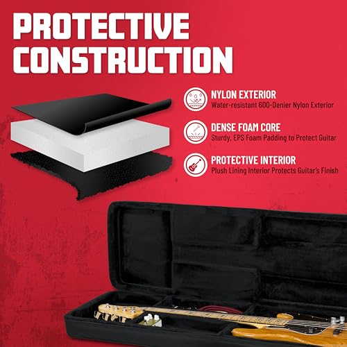 Image of Gator Cases Lightweight Polyfoam Guitar Case for Electric Bass Guitars; (GL-BASS)