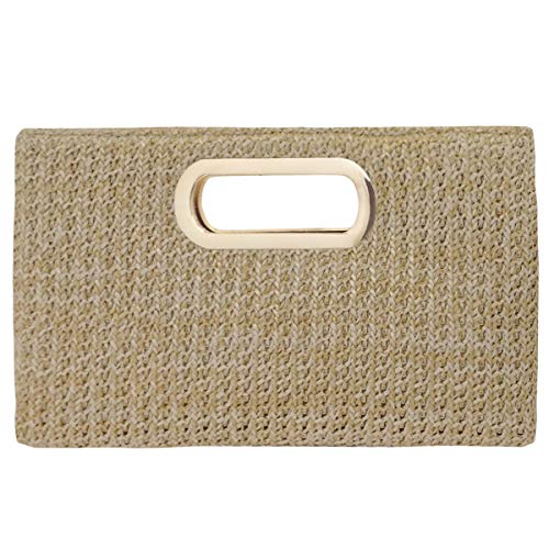 Image of Top Handle Straw Clutch