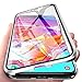 Produktbild Yichxu Huawei P30 Lite Hülle Magnet, Magnetische Adsorption Handyhülle für Huawei P30 Lite, Einteiliges 360 Grad Gehärtetes Glas Schutzhülle Panzerglasfolie Durchsichtige Case Cover, Silber