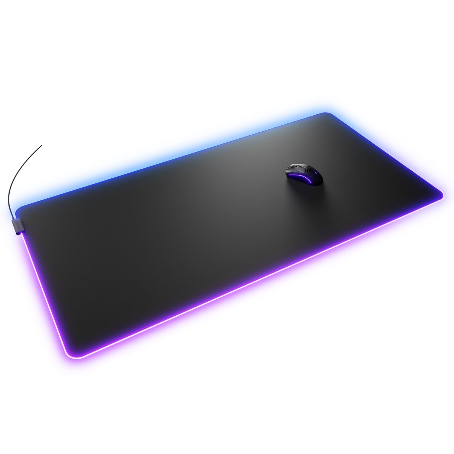 Glorious Gaming GMP 2 GLED XXXL – podkładka pod mysz z dwustrefowym podświetleniem RGB, bezszwową krawędzią InfiniGlow, powierzchnią premium i gumowym spodem (1220 x 610 x 3 mm)