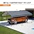 Metal Carport, Outdoor Car Shelter All Weather, Heavy Duty Outdoor Galvanized Garage Tent for Car Boat Truck Equipment and SUV, Easy Assembly, Black (12x20 FT)