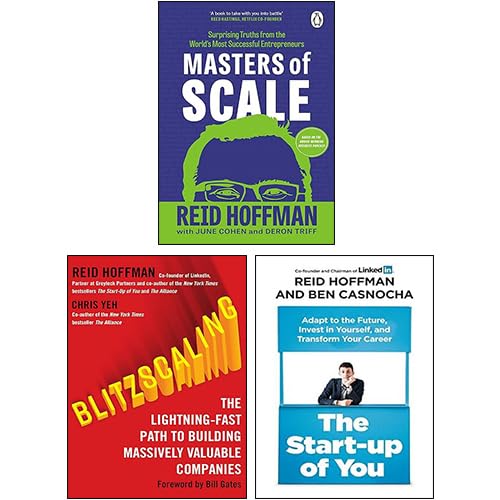 Masters of Scale, The Start-up of You, Blitzscaling 3 Books Collection Set