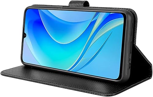 Miniatura 5 de Funda para Huawei Nova Y70 Plus Funda de cuero, PU Funda de cuero con tapa para Huawei Nova Y70 MGA-LX9 Funda Negro