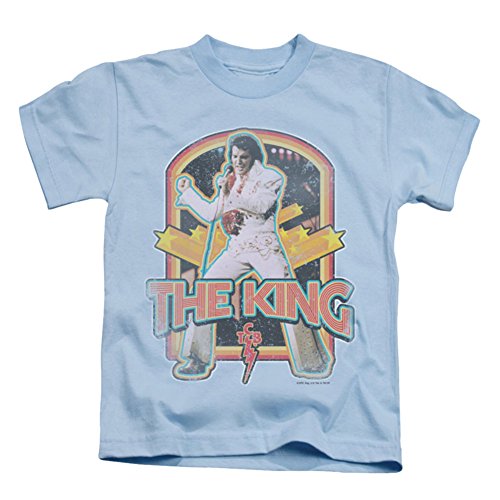 Juvenile: Elvis Presley - Distressed King Kids T-Shirt Size 4