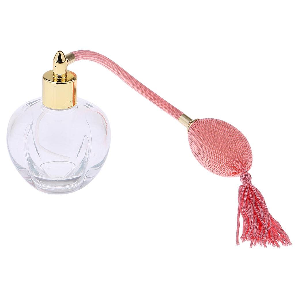 Crystal Vintage Glass Empty Refillable Perfume Bottle with Spray Atomizer 100Ml Pink | Decorative | Vintage | Retro | Collector's Item-image-21