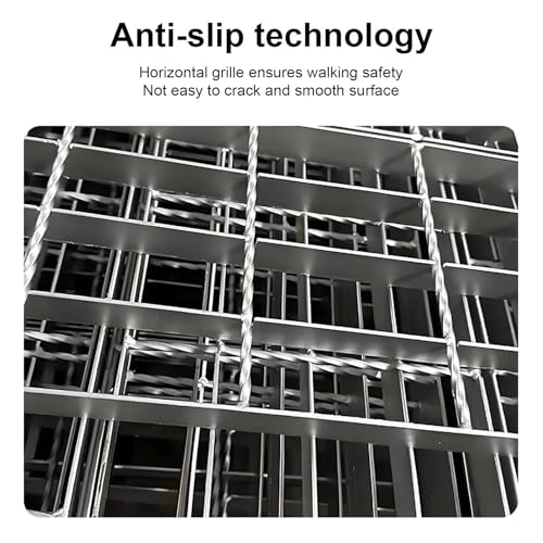 Rejilla de acero galvanizado 50x20x3cm para suelo de garaje y exterior 5