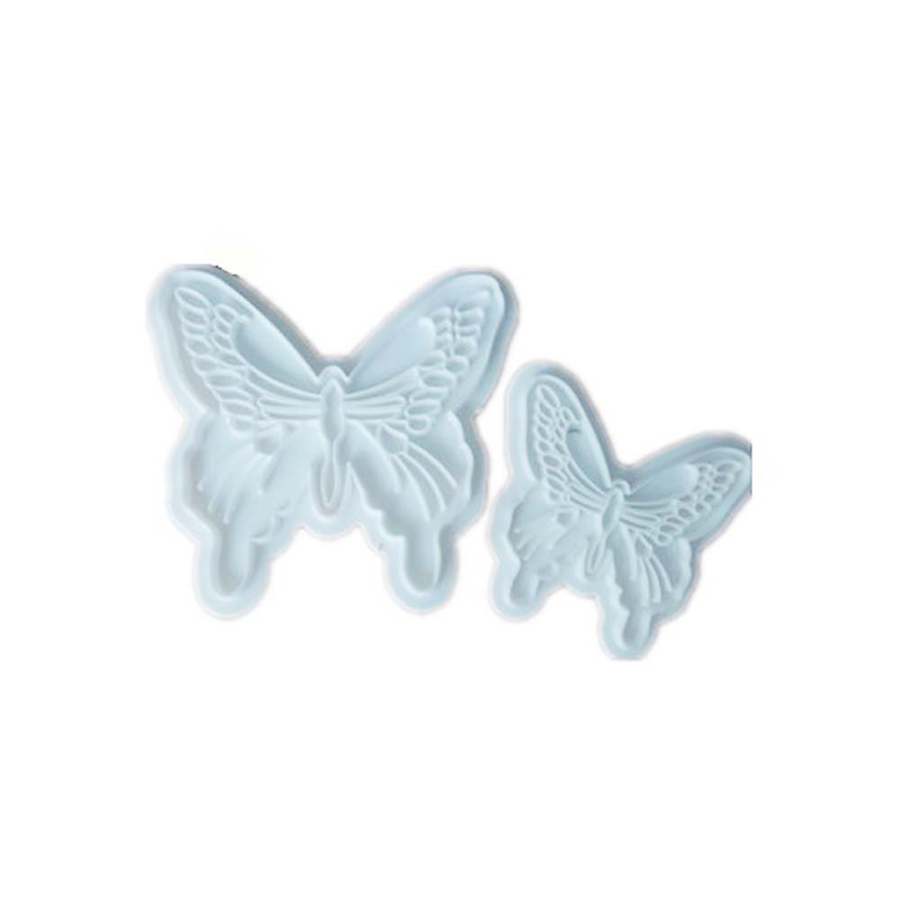 ED-Lumos DIY White Butterfly Shaped Path Walk Maker Mold for Garden Paving Pavement Patio Walkway Pack of 2