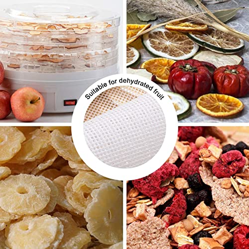 JKDHJK 10 Stück 35,6 X 35,6 Cm Antihaft-silikoneinlagen Dörrfolie Silikonnetz Wiederverwendbar Geeignet Für Die Lebensmitteltrocknung, Tabletteinlagen – Bild 8
