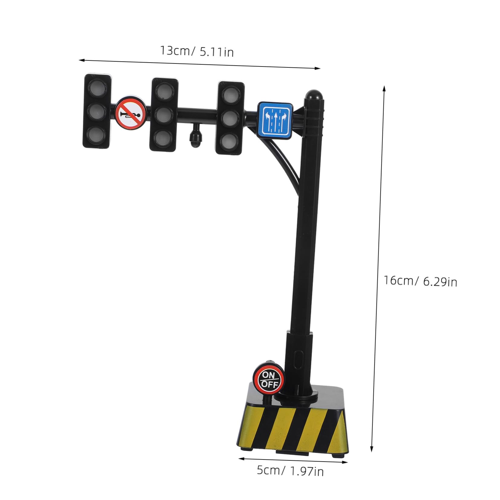 Lurrose Feu De Panneaux De Signalisation pour Les Enfants Jouets De Road Trip pour Enfants Feu Stop pour Salle De Classe Artisanat De De Plastique Black