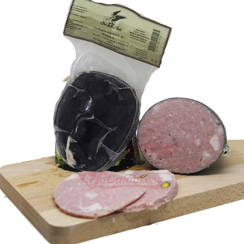 Mortadella di suino nero d'Aspromonte trancio 500 gr | Prodotto artigianale