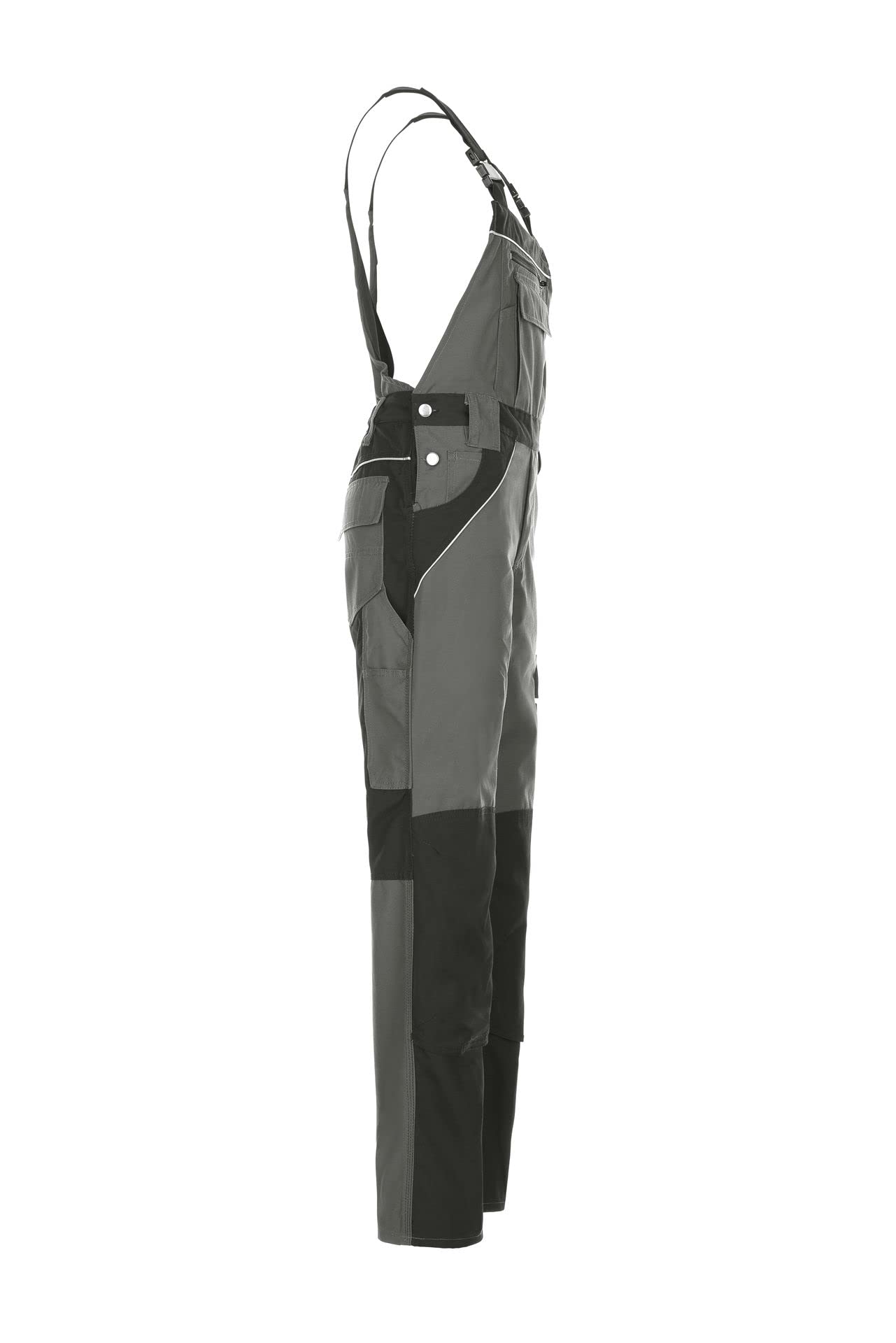 Planam 2526027 Plaline Latzhose, Schiefer/Schwarz, Größe 27
