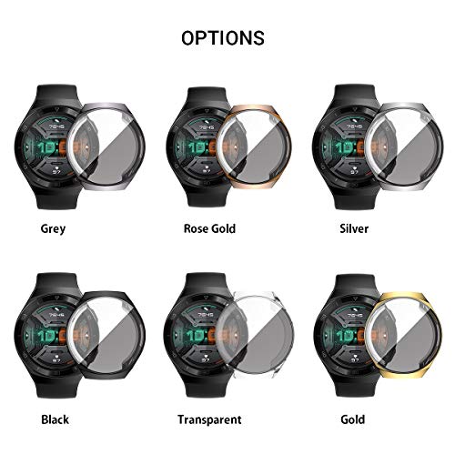 OWSOO TPU Smart Watch Case Capa para relógio de proteção à prova de choque Capa para smartwatch à pr