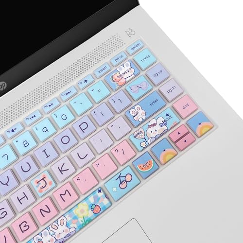 Protector de teclado para laptop HP 14 pulgadas Cute Bunny miniatura 7