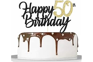 Happy 50th Birthday Cake Topper: Celebrate Half a Century of Cheers